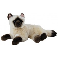 Seal Point Laying Plush Cat